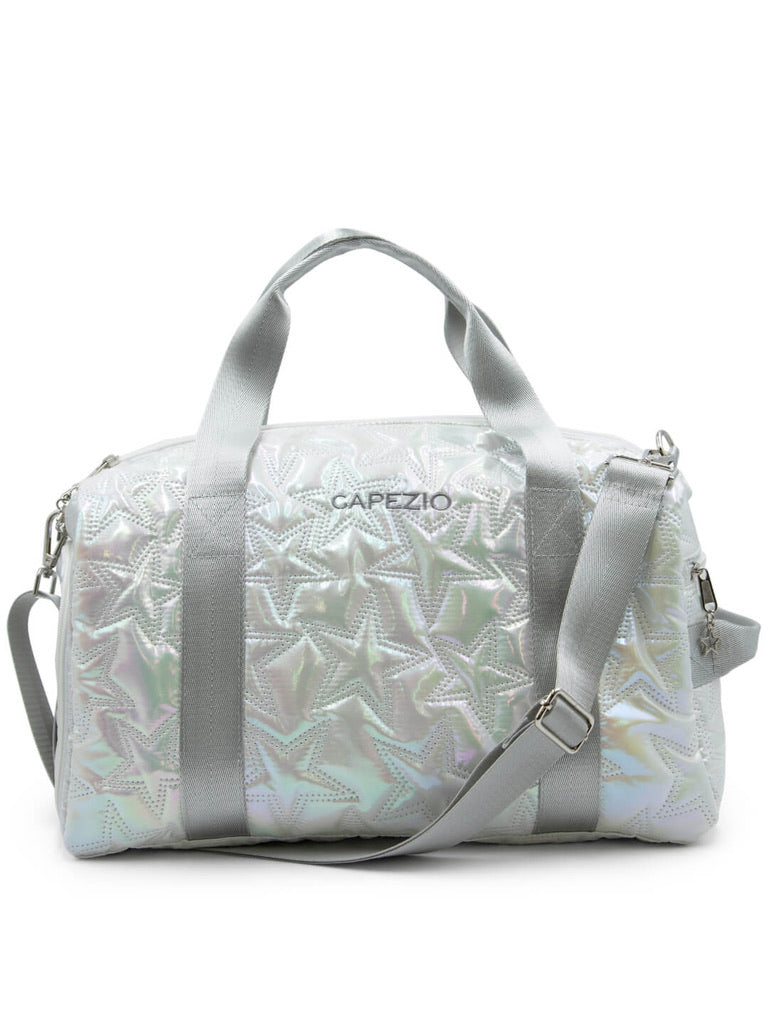 Capezio Metallic Star Travel Duffle Silver