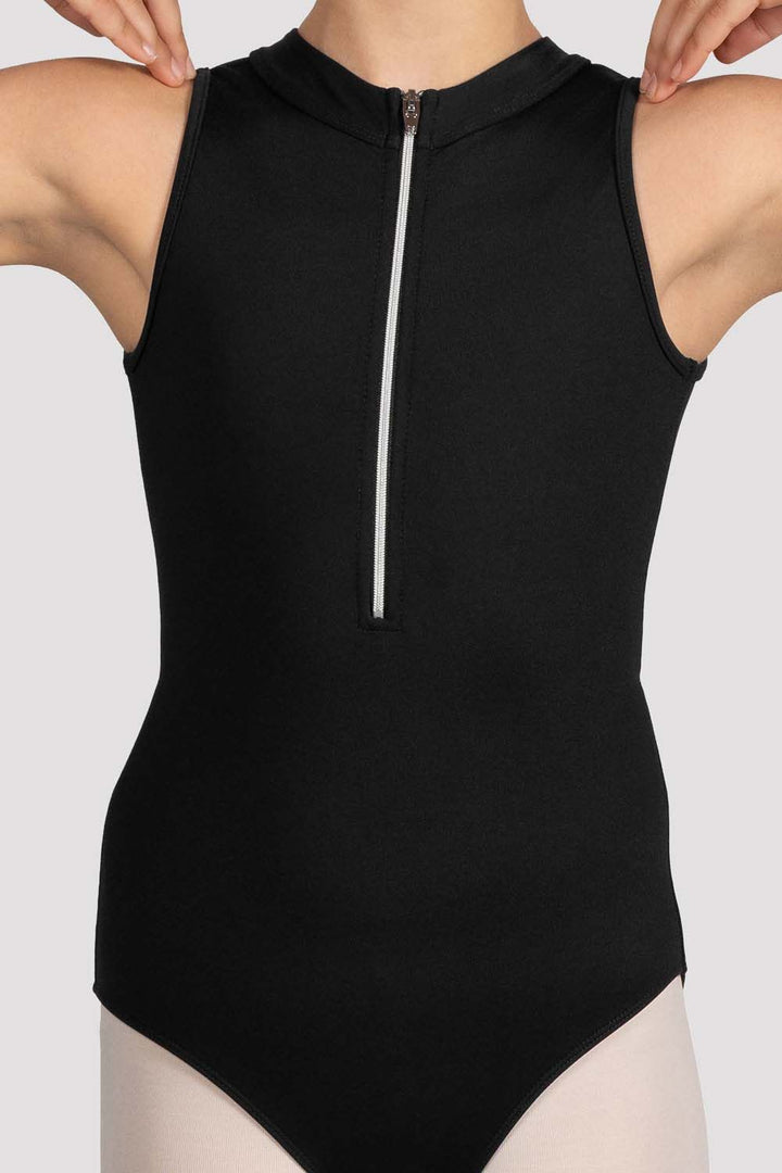 Girls Glow Zip Leotard