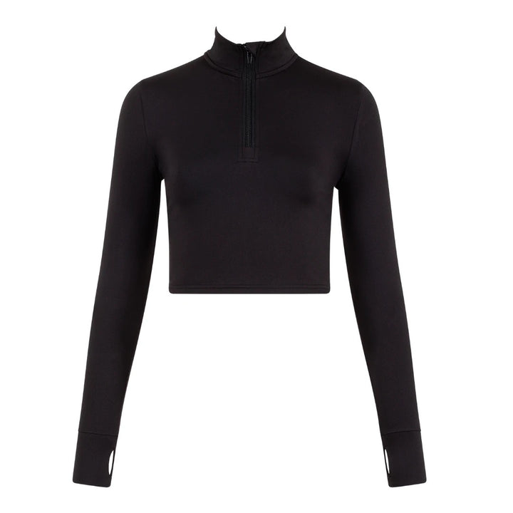 Silky Dance Zip Crop