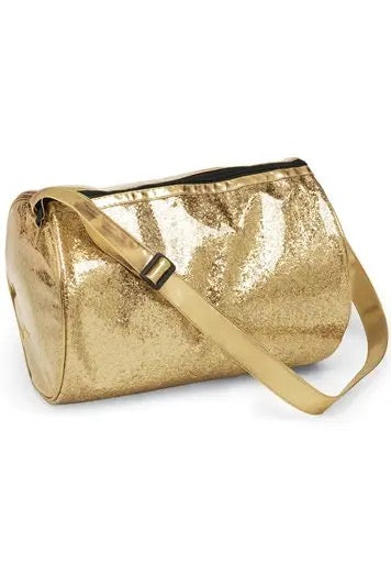 Glitter Barrel Bag Gold