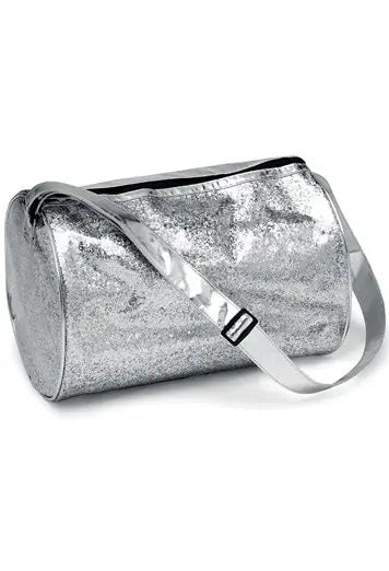 Glitter Barrel Bag Silver