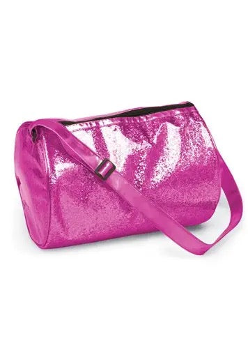 Glitter Barrel Bag Hot Pink