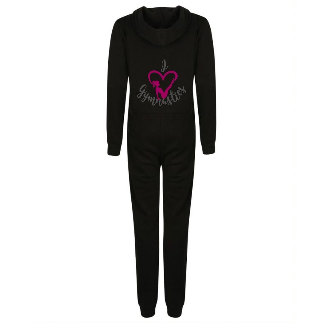 Love Gymnastics Onesie Black