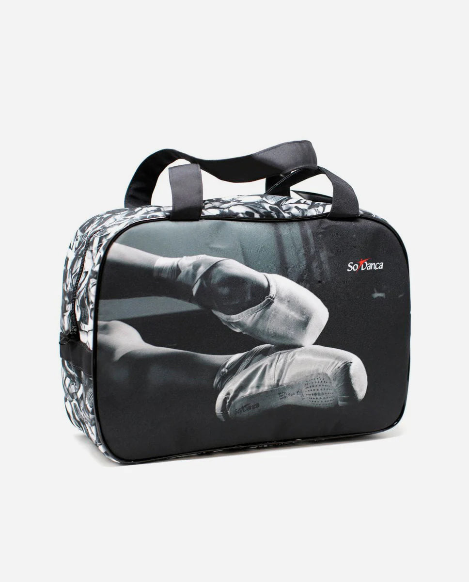 So Danca Ballet Shoe Print Holdall Black
