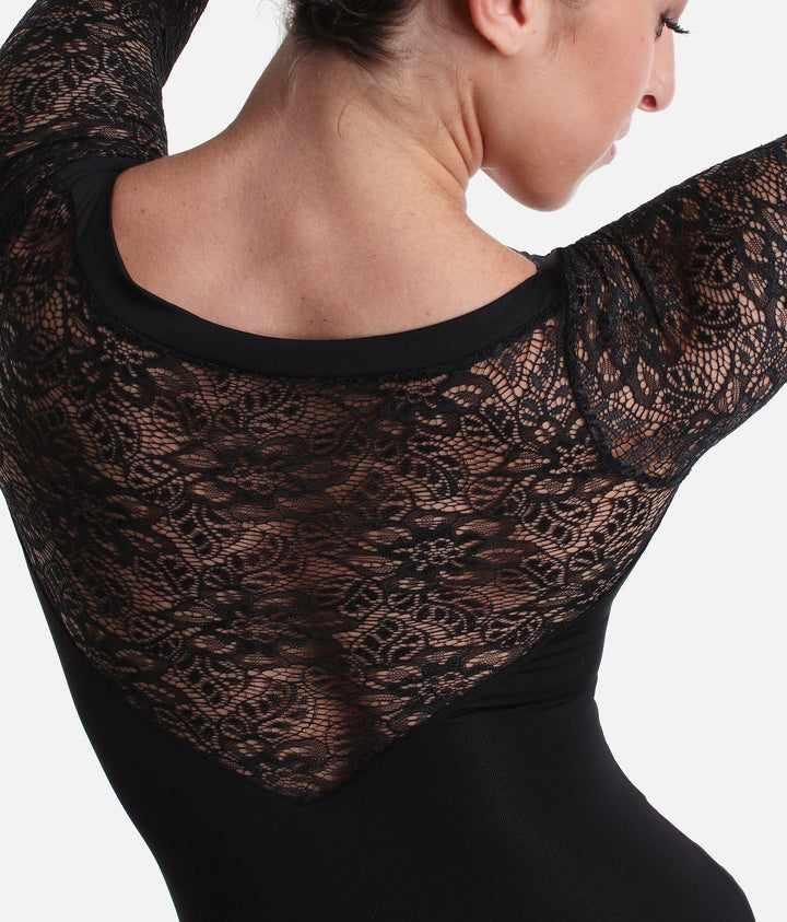 SD Laced Sleeve Leotard
