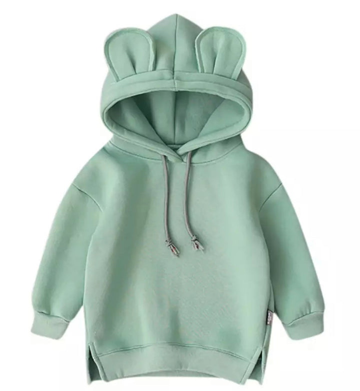 Kids Block Colour Hoodie Green