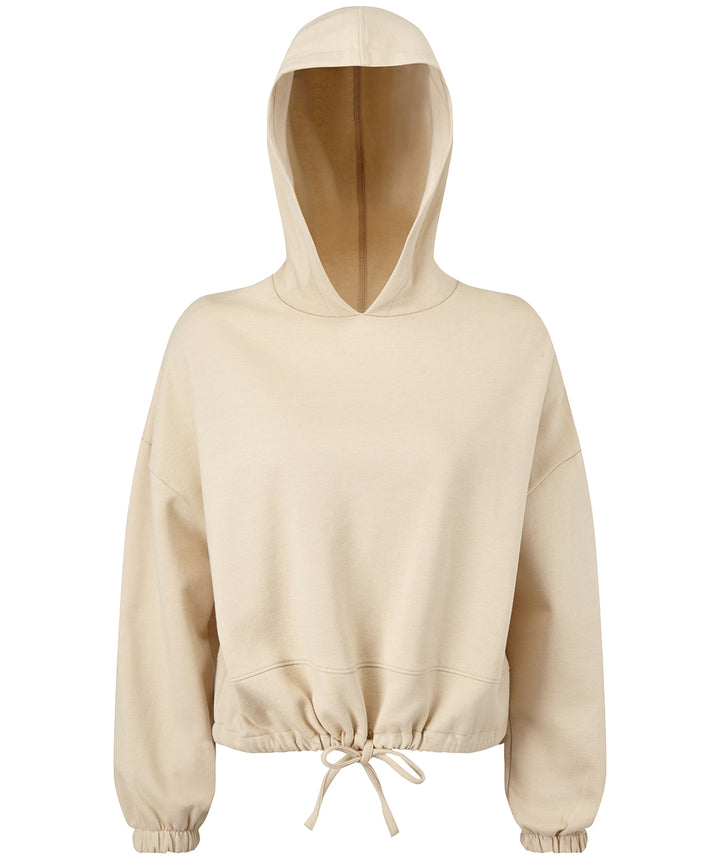 Oversized Cropped Hoodie Nude