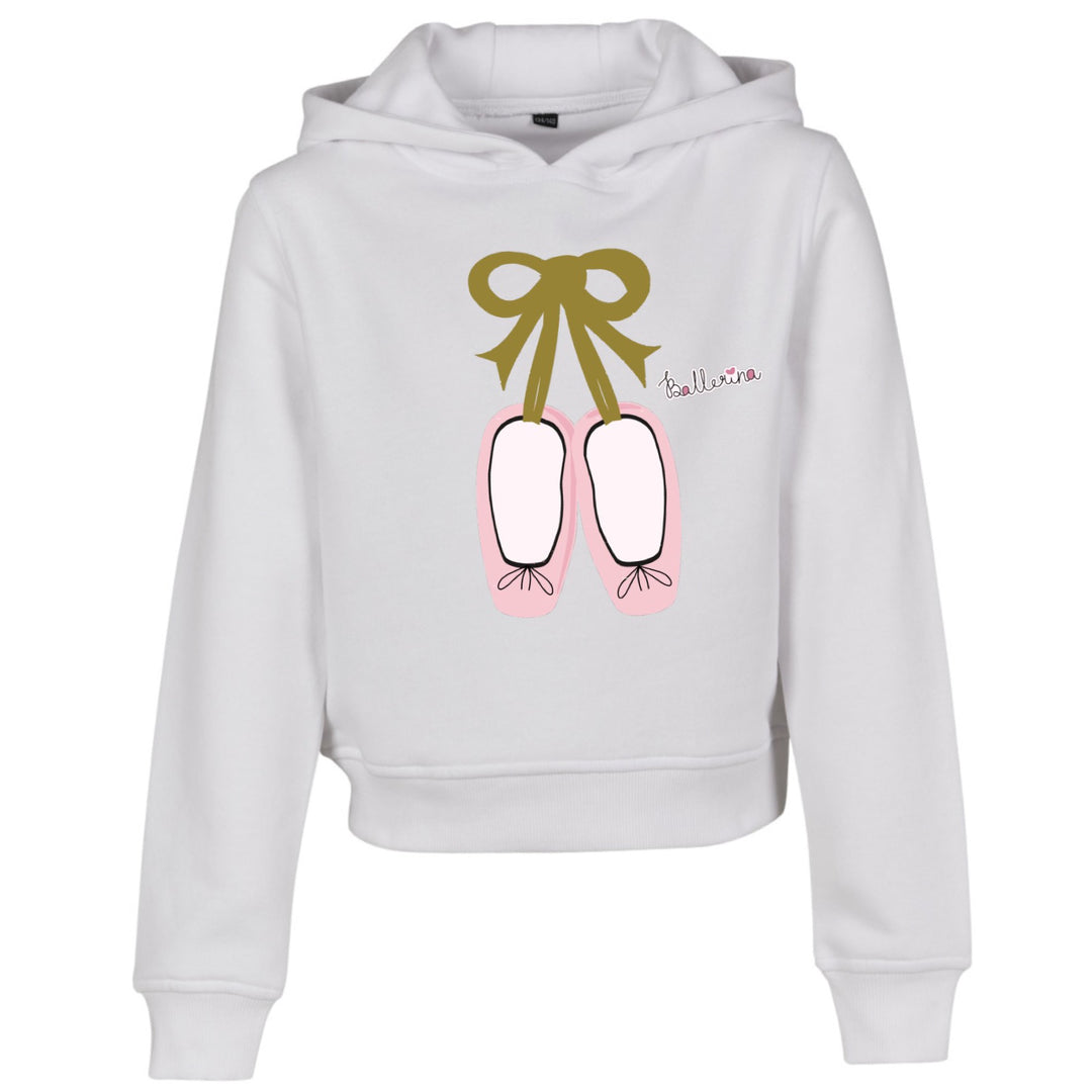 Ballerina Shoes Crop Hood White
