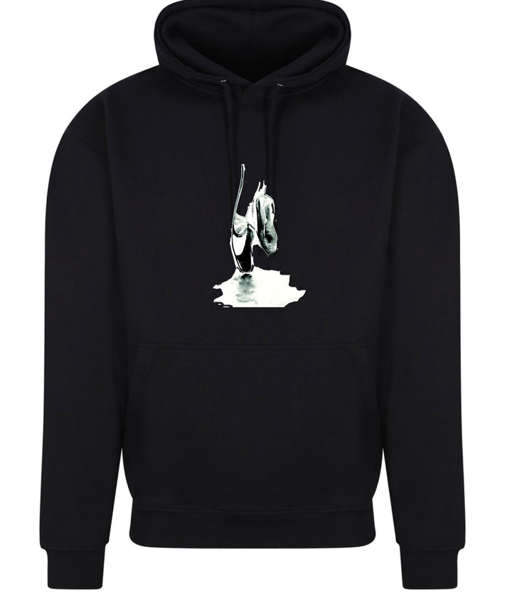 Black & White Pointes Hoodie Black