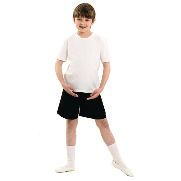 Boys Shorts Cotton Black
