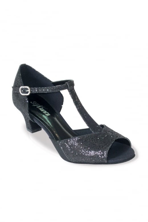 Sparkle Ballroom Shoe Black UK4