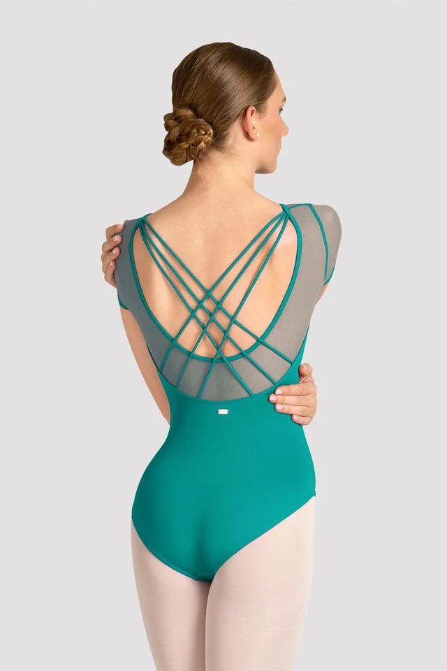 Mirella Celeste Short Sleeve Leotard