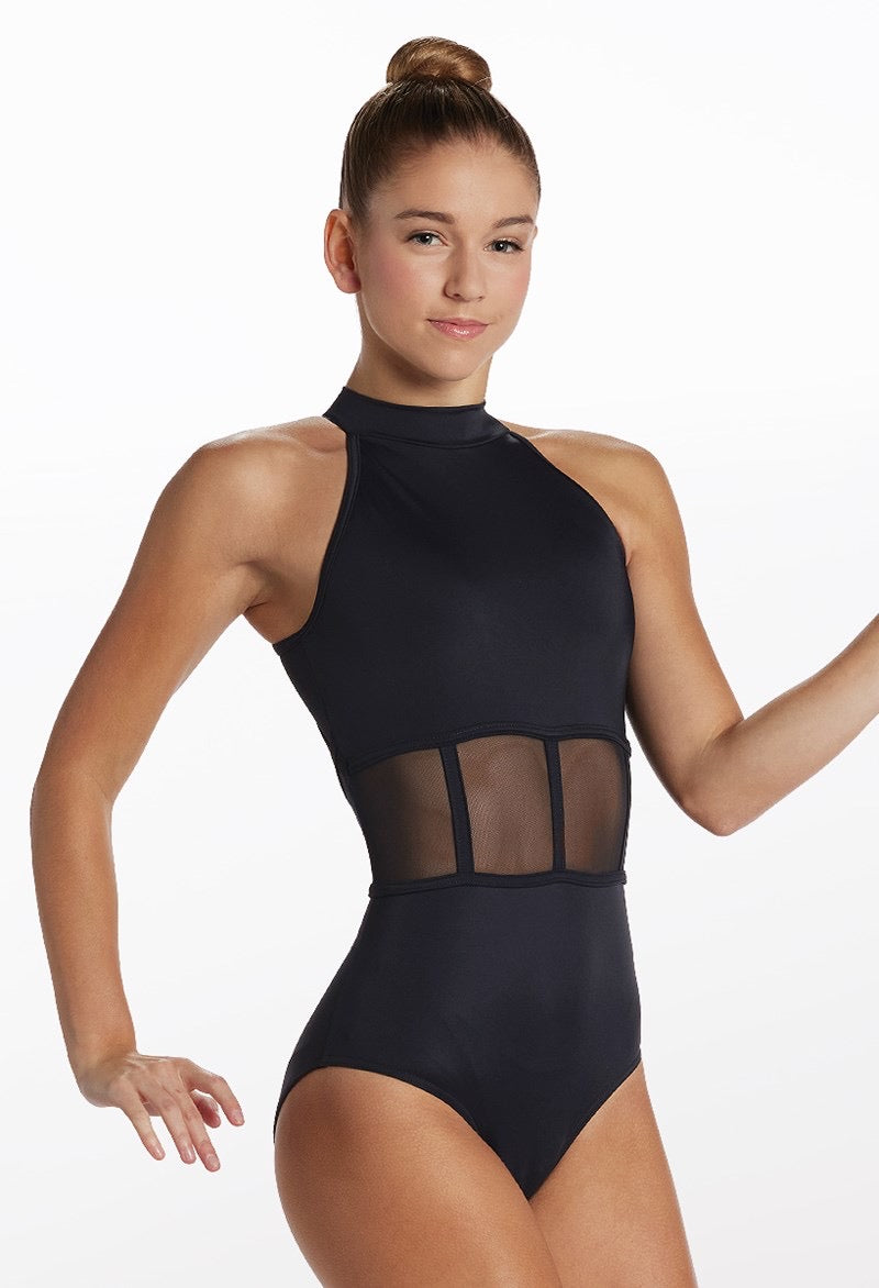 Caged Waist Halter Leo