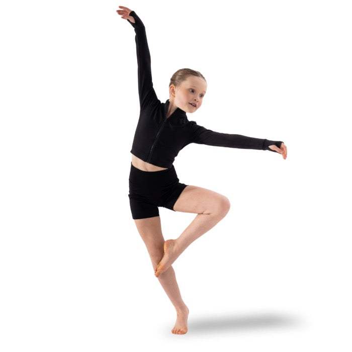 Silky Dance Full Zip Crop Jacket