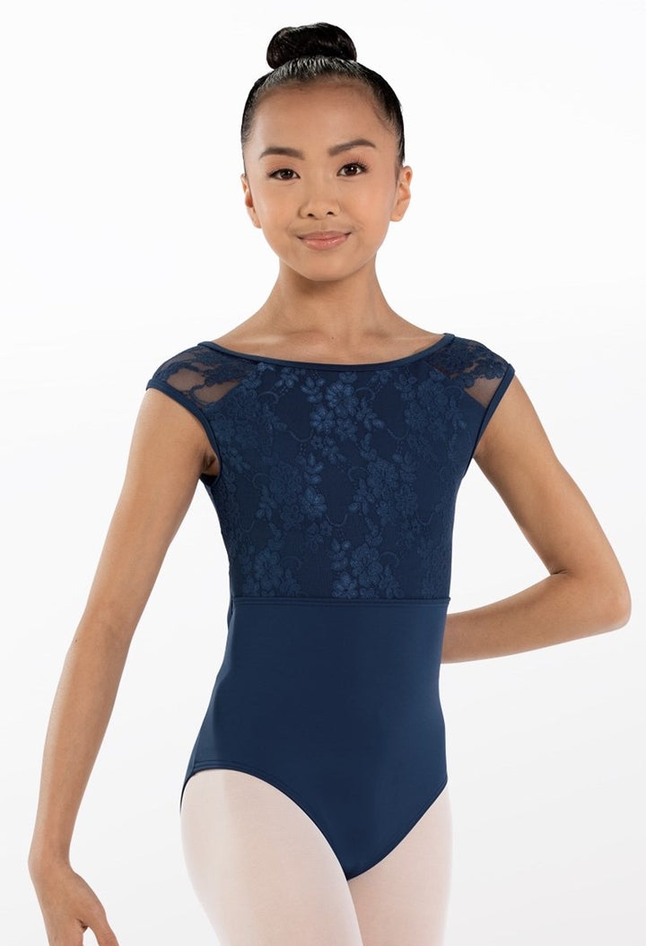 Lace Cap Sleeve Leotard