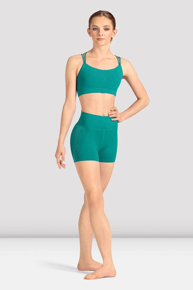 Mirella Celeste Cross Back Crop Top