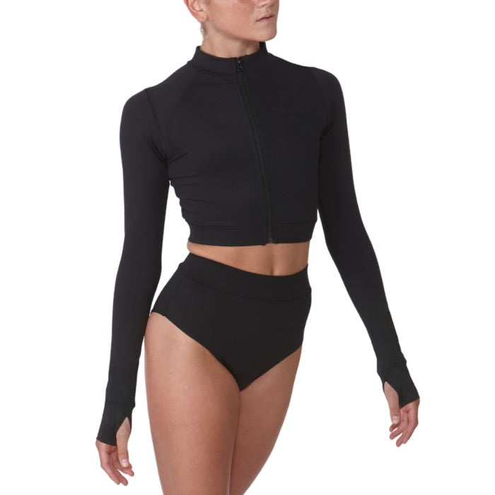 Silky Dance Full Zip Crop Jacket