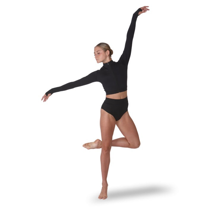 Silky Dance Full Zip Crop Jacket