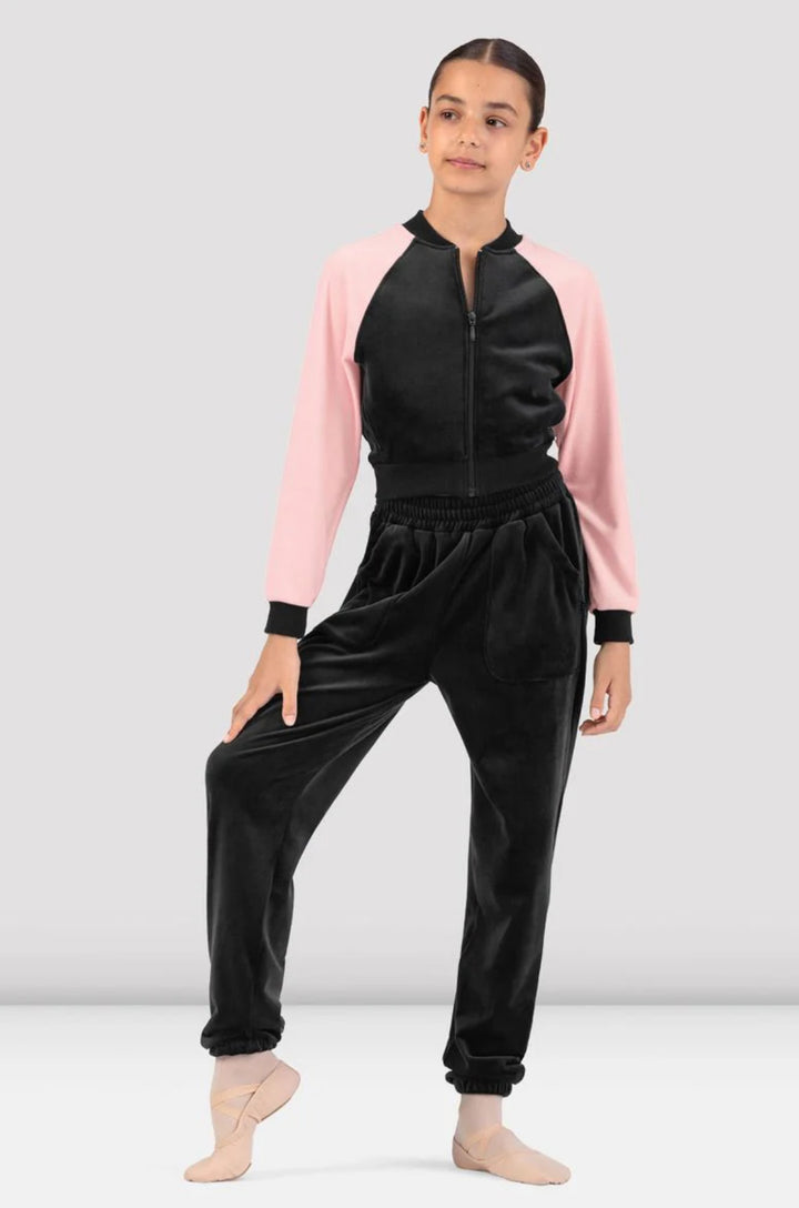 Girls Julia Velvet Bomber Jacket