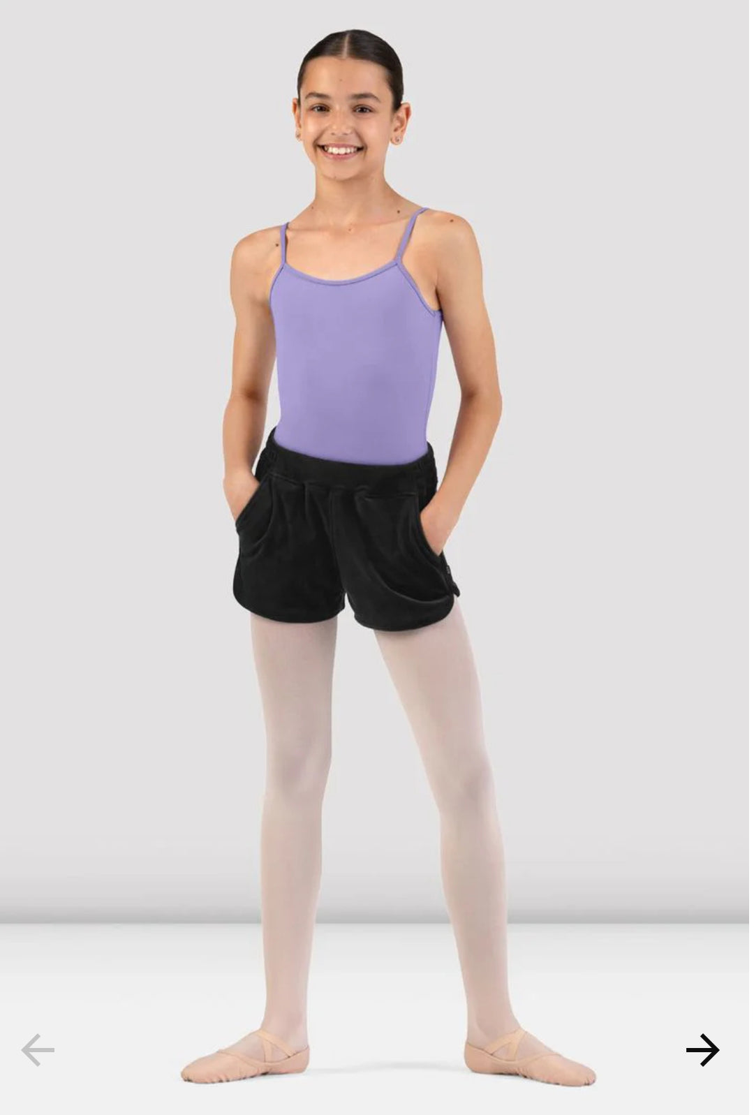 Girls Kelly Velvet Short