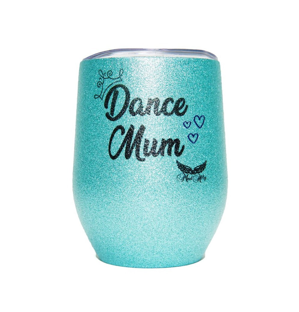 Dance Mum Glitter Cup Blue