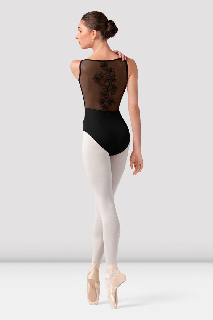 Bloch Embroidered Boat Neck Leotard