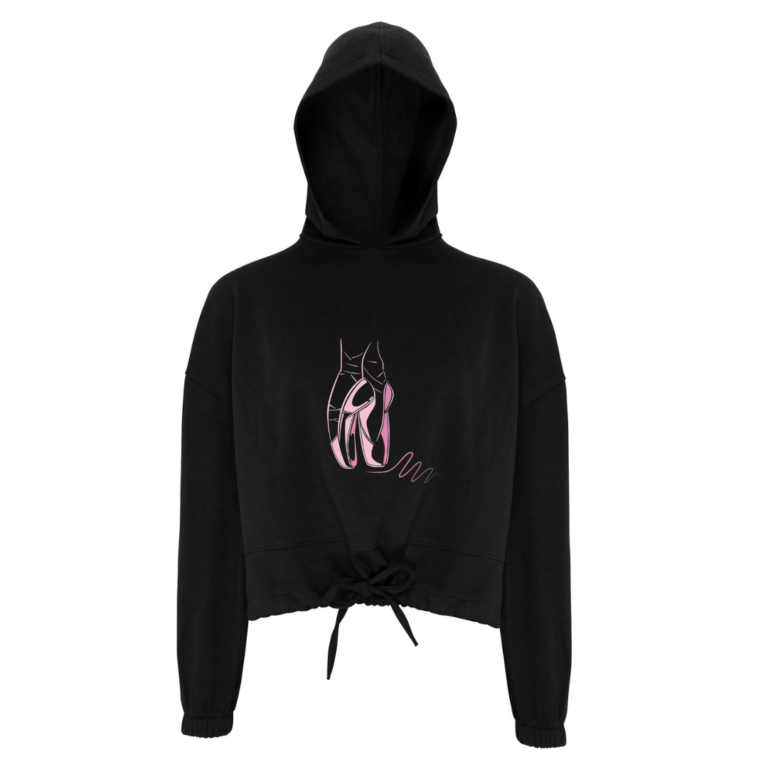 Pink Pointe Crop Hoodie