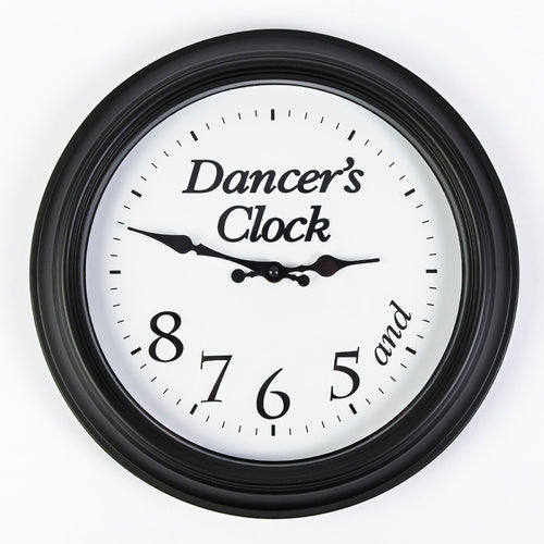 Dancers Clock Black