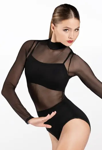 Balera Long Sleeved Mesh Leotard