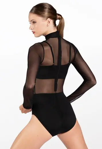 Balera Long Sleeved Mesh Leotard