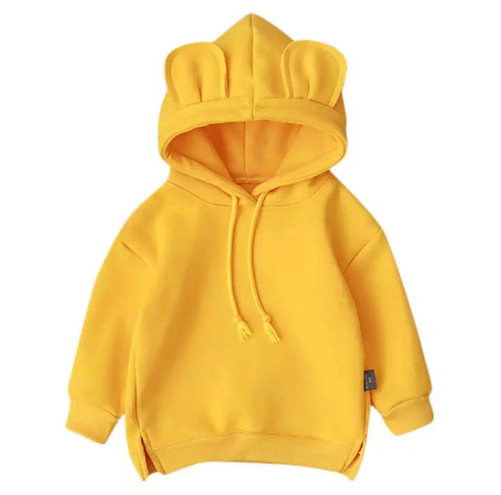 Kids Block Colour Hoodie Yellow