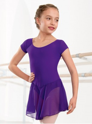 Voile Skirted Leotard Violet