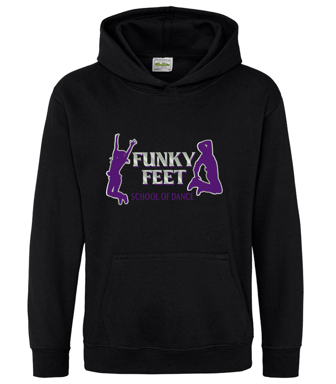 Funky Feet Hoodie Kids Black