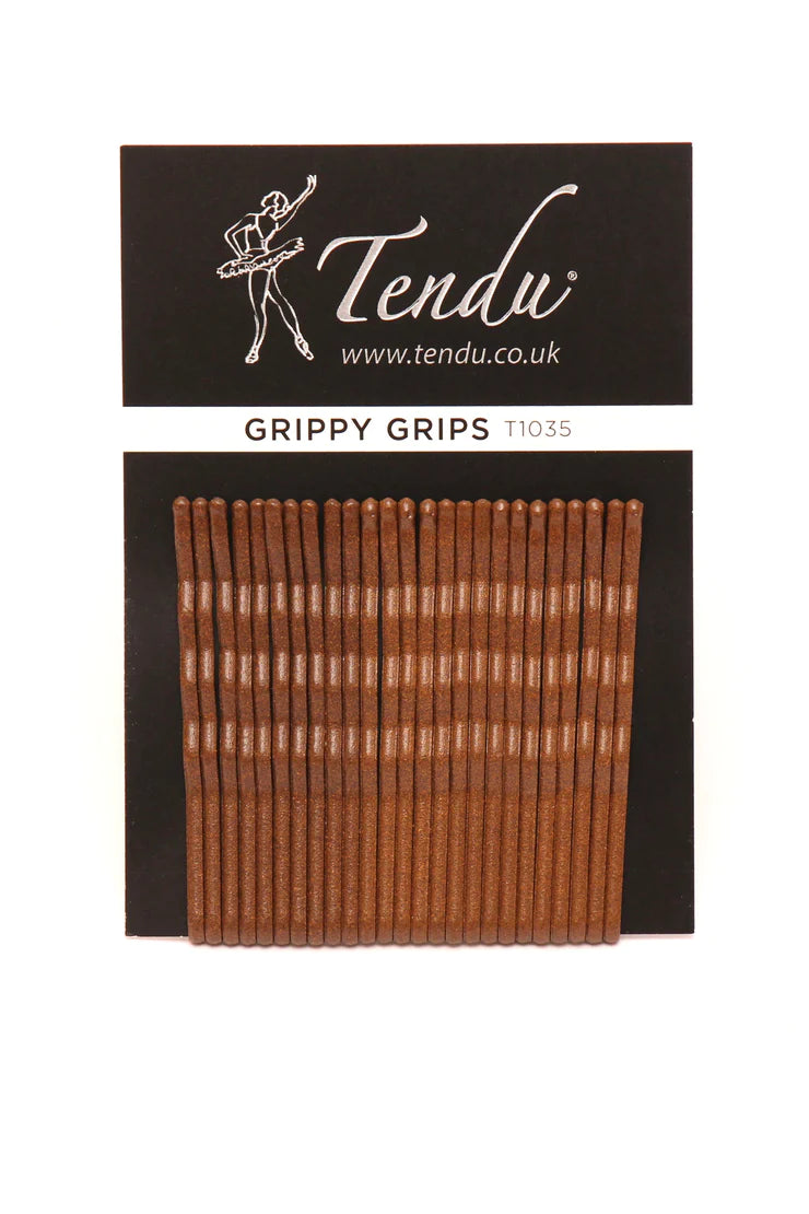 Tendu Hair Grips Brown