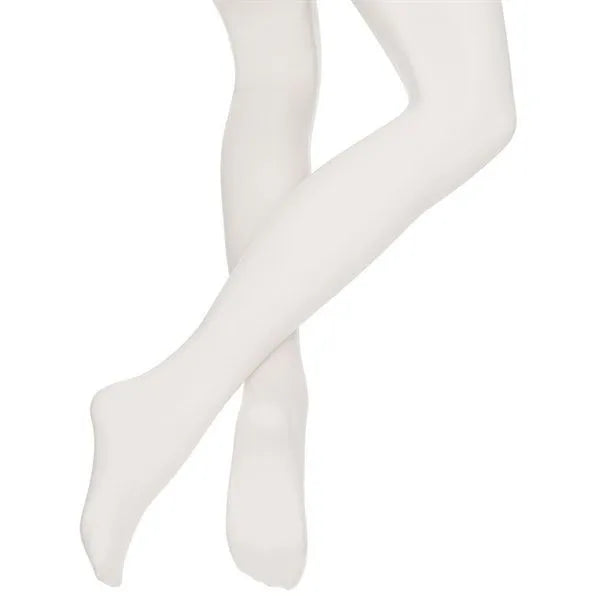 Silky Footed Ballet Tights White