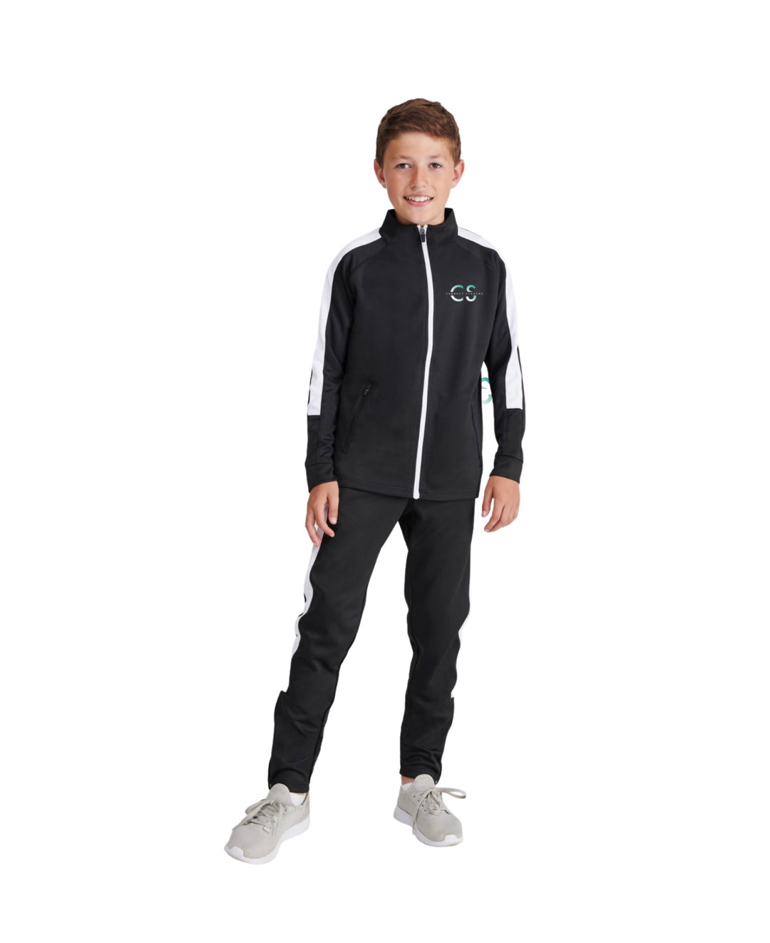 Connect Boys Tracksuit B/W