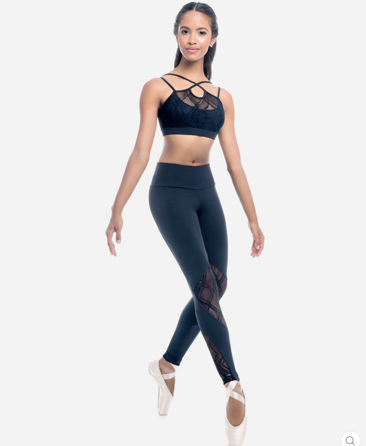 SD Detail Dance Leggings Black